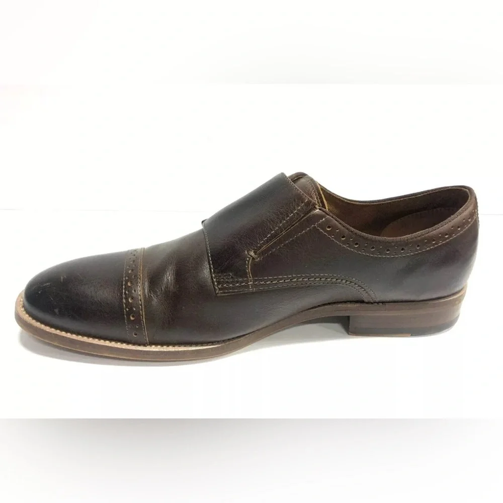 Aldo, Unerrallan, Men’s Brown Leather Oxford Dress Shoes, Size 10.5M